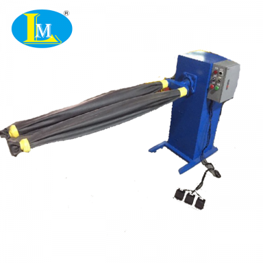 Two Legs Jeans Horizontal Chemistry Machine For Jeans Scraping Rubber Legs Scraping Machine